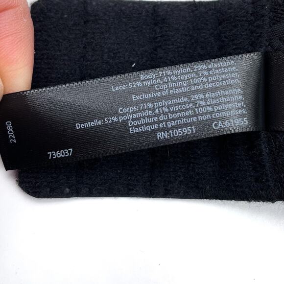 Natori Body Doubles Bra Full Coverage‎ Contour Black Lace 736037 Sz 40D - Picture 10 of 10